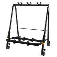 Load image into Gallery viewer, Hercules GS523B Plus Multi-Guitar Rack with Add-on Castors