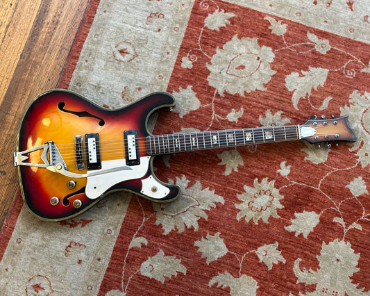 Late 60s MIJ Honey / Teisco SE-26V Hollowbody