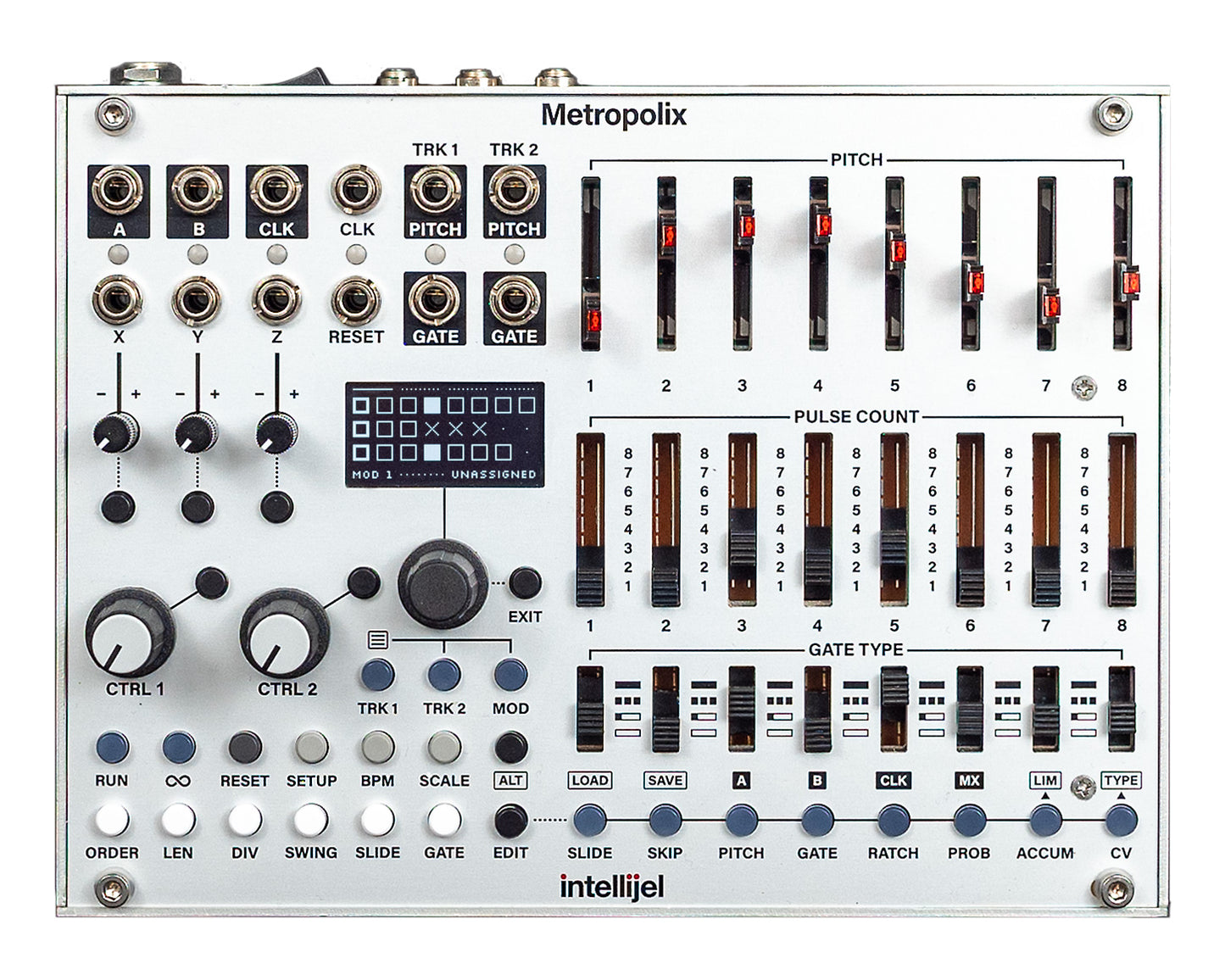 Intellijel Metropolix Solo Desktop Multitrack MIDI and CV Musical Sequencer