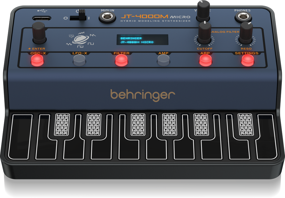 Behringer JT4000 Micro 4-Voice Portable Hybrid Synth w/ Analog Filter & Arpeggiator