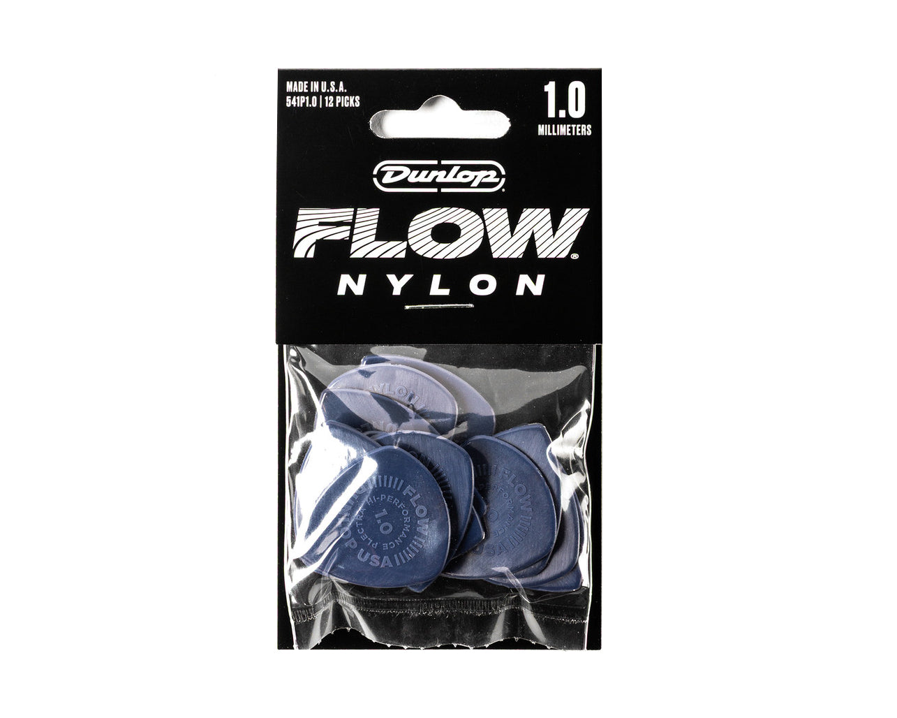 Jim Dunlop 1.0mm Nylon FLOW Player’s Pack - 12 Pack