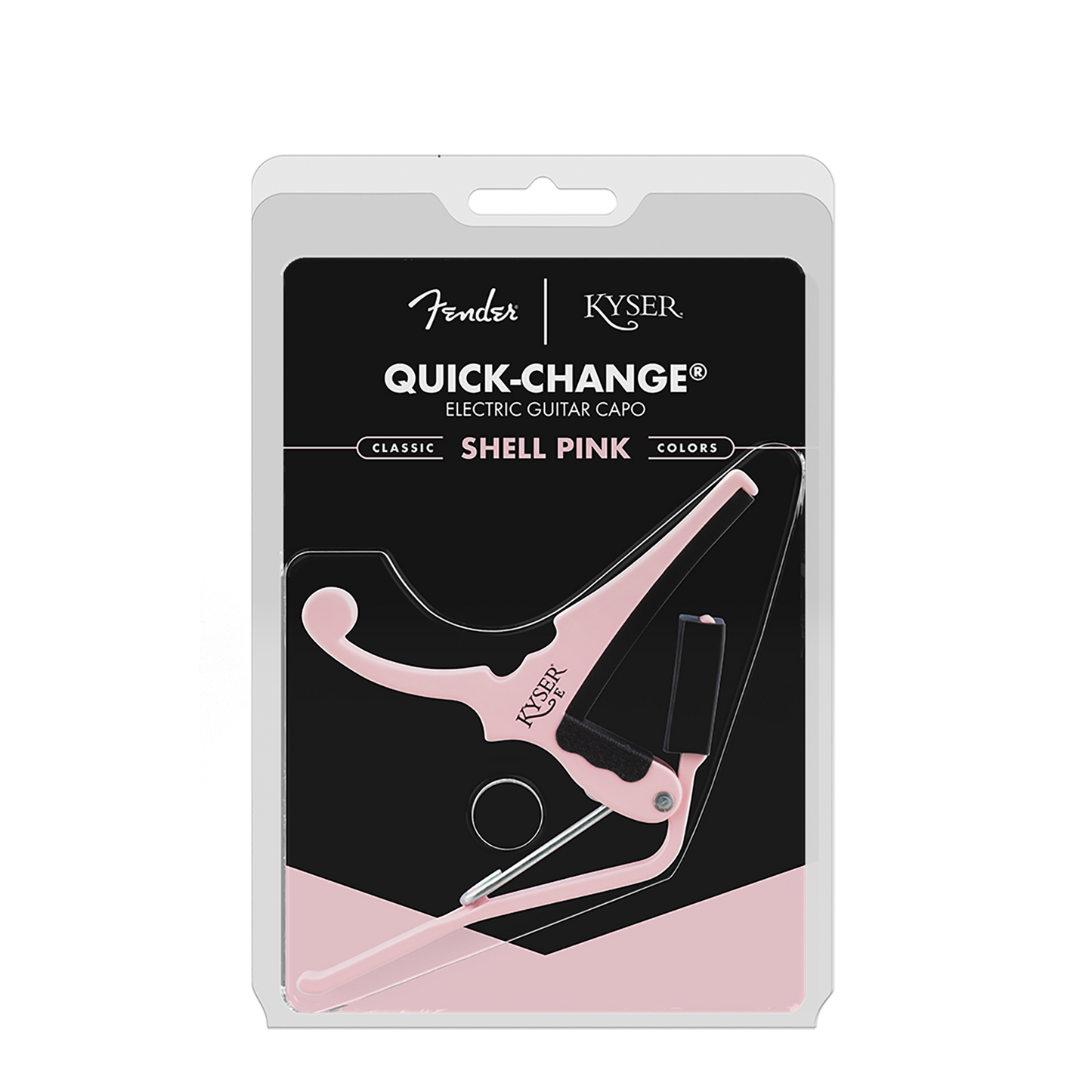 Kyser Fender KGEFSPA Electric Capo - Shell Pink