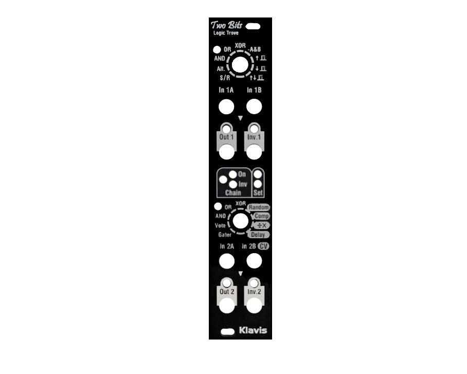 Klavis Panel - Two Bits - Black