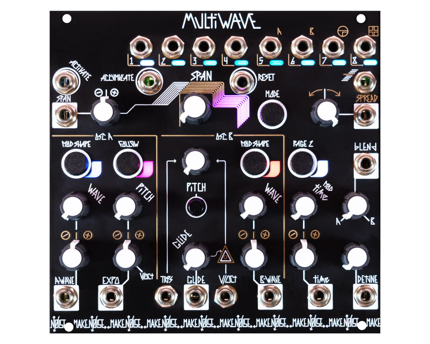 Make Noise MultiWAVE Eight Channel Dual Wavetable Oscillator