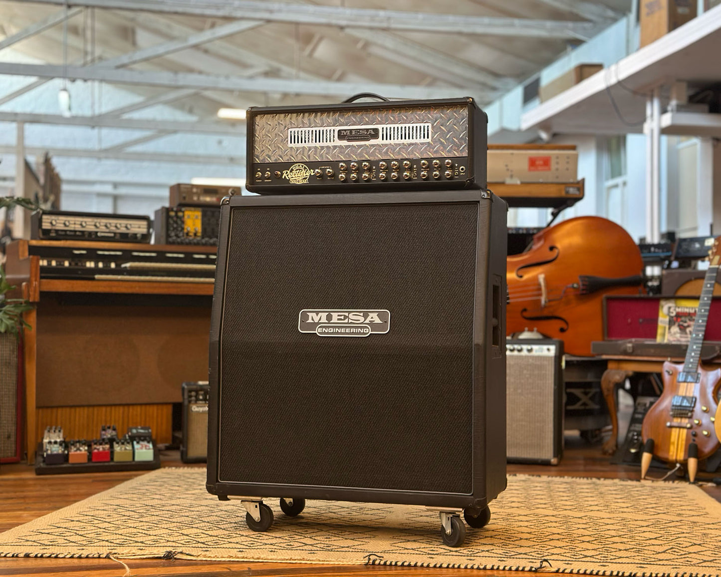 Mesa Boogie Dual Rectifier Solo Head 3-Channel 100W Amp - Chrome Panel