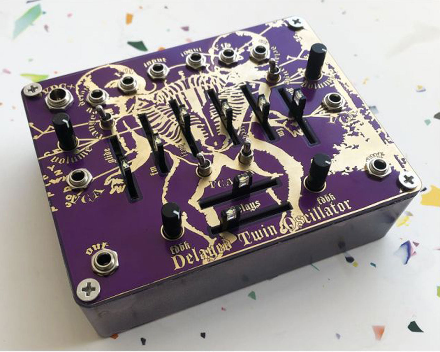 Optotronics Delayed Twin Oscillator Standalone Desktop Stereo Delay VCO and VCA