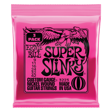 Load image into Gallery viewer, Ernie Ball 3 Pack Super Slinky Nickel Wound Electric Guitar Strings - 9-42 Gauge