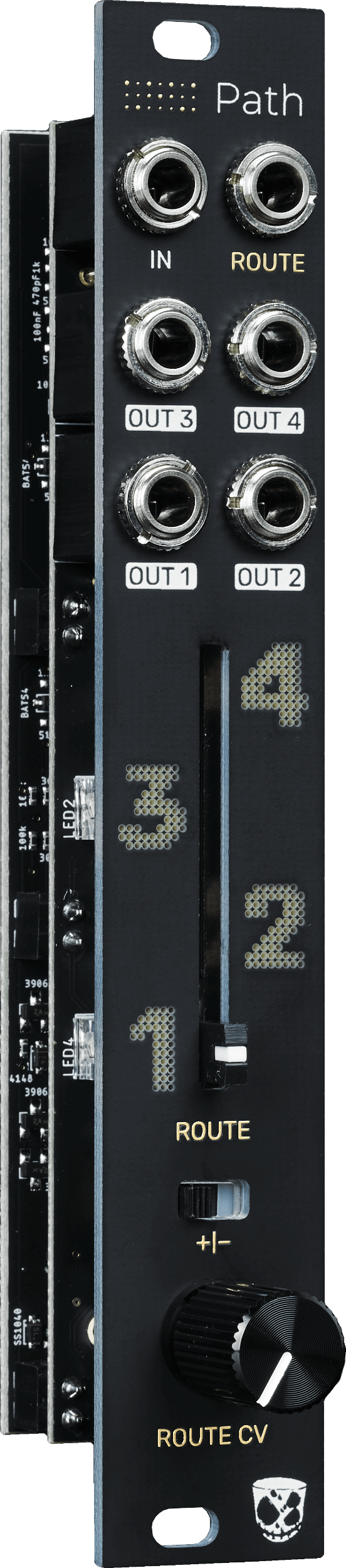 DivKid/Vostok Instruments Path Four-Channel Interpolating Analog Morphing Router for Audio & CV