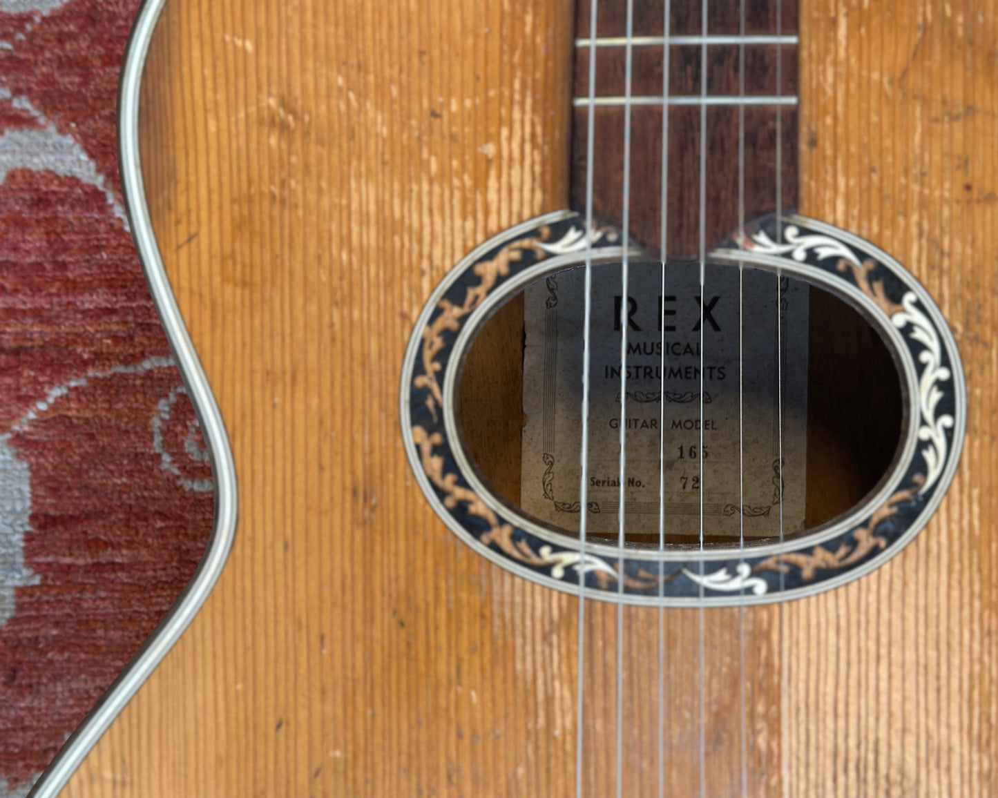 Rex 'Model 165' Jumbo Flat Top - Made in Italy