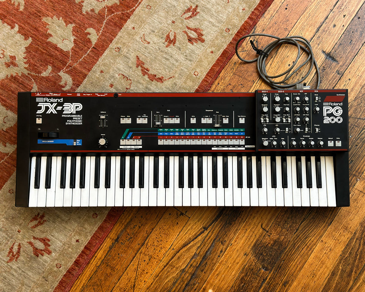 Roland ローランドJX-3P シンセサイザー 機材 楽器 PG-200 Roland JX-3P with PG-200 Synthesizer Combo Complete Working
