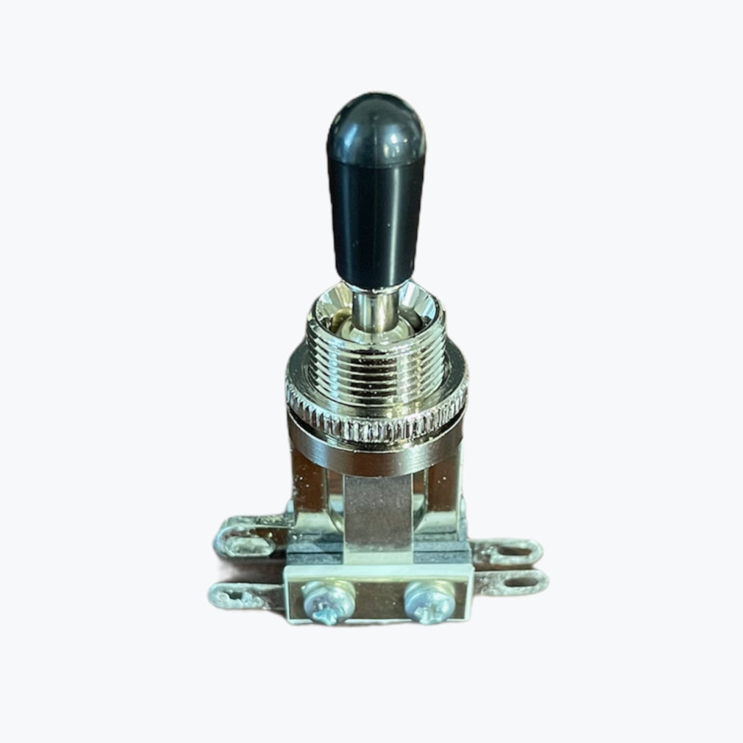 Switchcraft Short Straight Toggle Switch - Black Tip