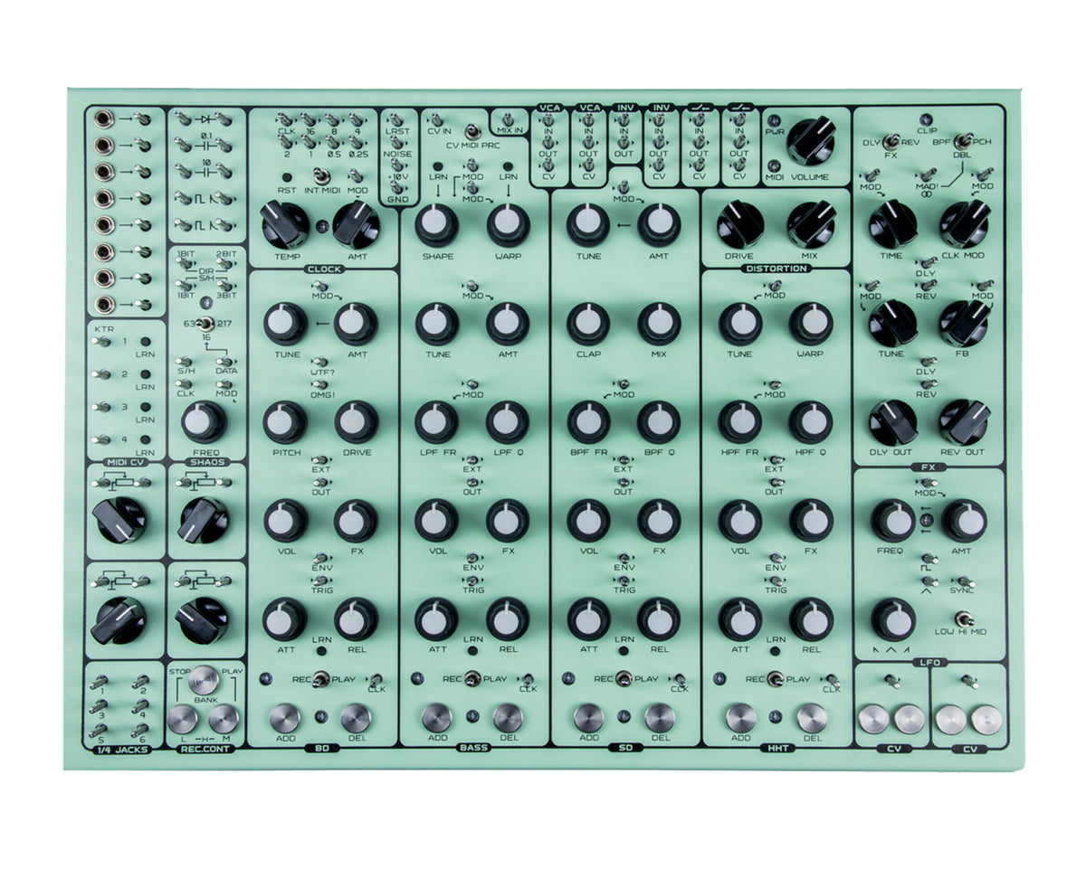 Soma Laboratory Pulsar-23 Turret Semi-Modular Drum Machine - Green