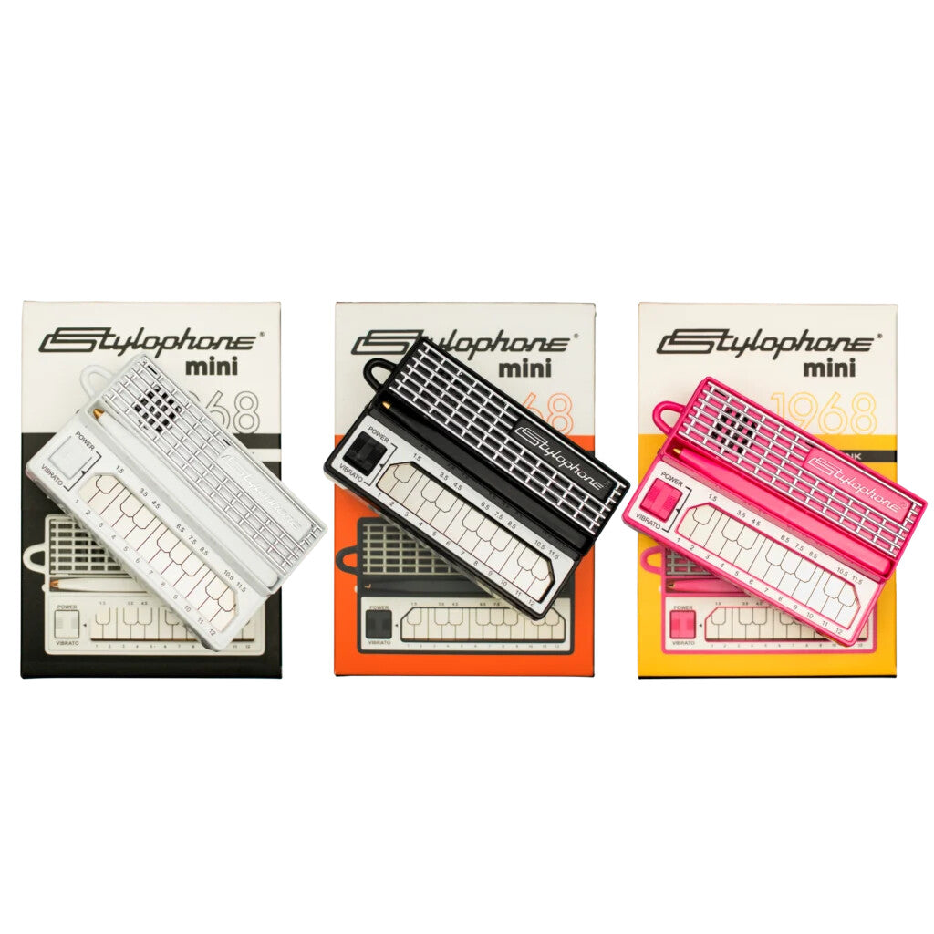 Dübreq Stylophone MINI Keychain Pocket Synthesizer - White