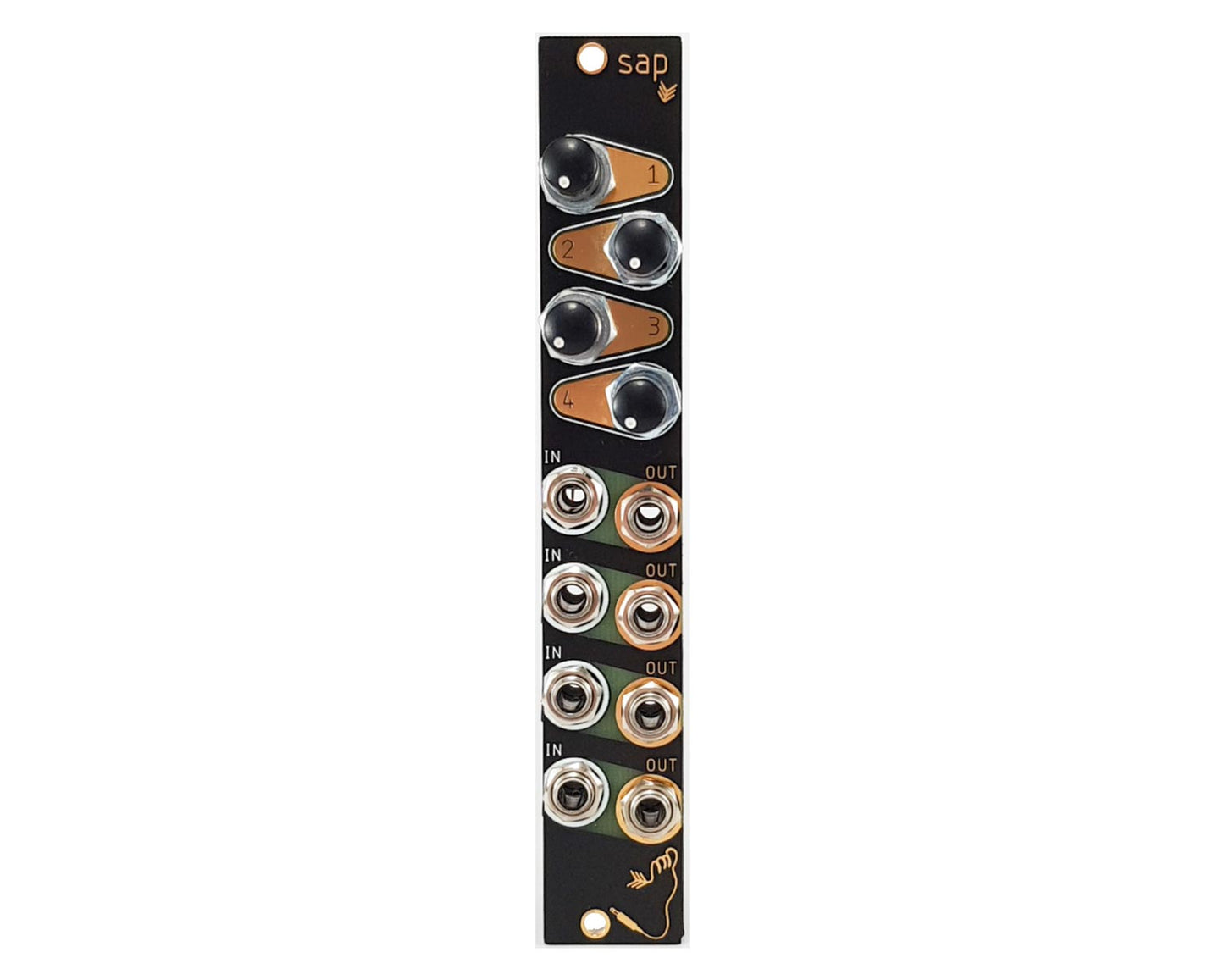 Tenderfoot Sap 4-Channel Passive Attenuator Eurorack Module