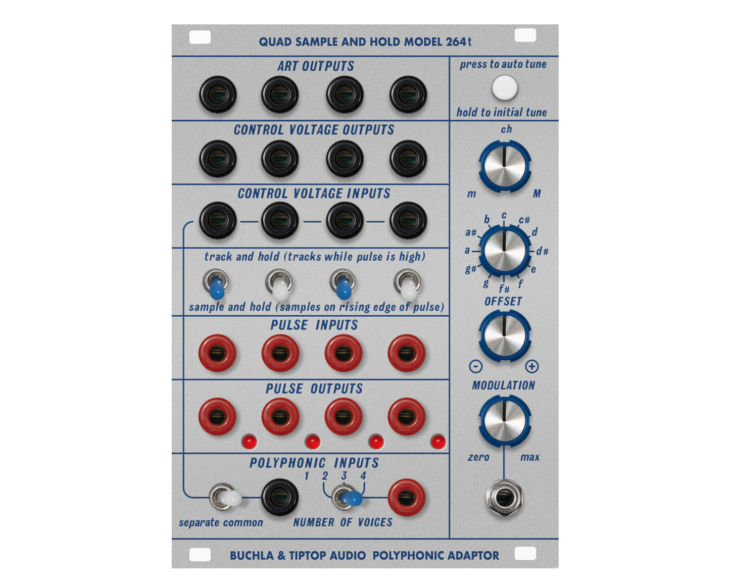 Tiptop Audio Buchla 264t Quad Sample and Hold / Polyphonic Adapter