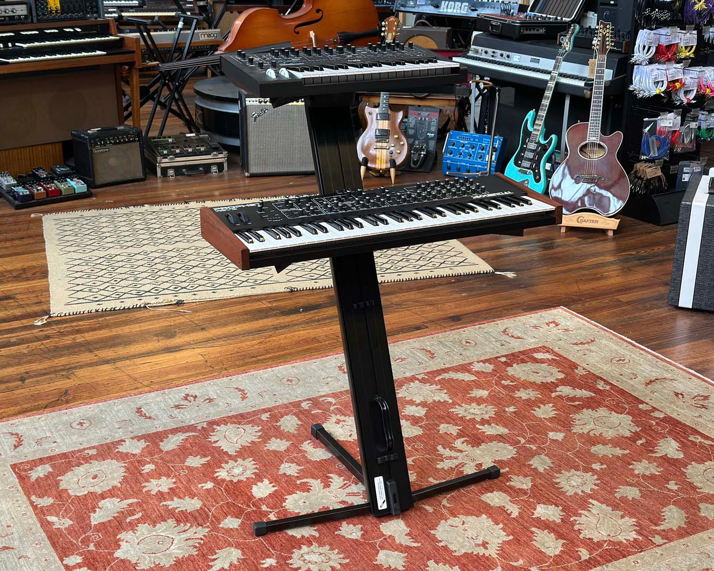 Ultimate Support Apex AX-48 PRO 2 Tier Column Keyboard Stand
