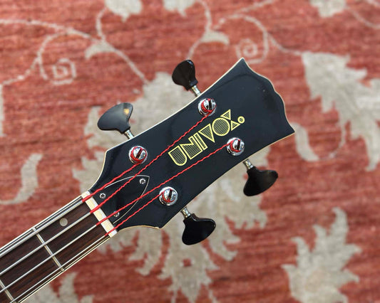 Univox Coily Semi-Hollow Electric Bass w/ Hiscox Case
