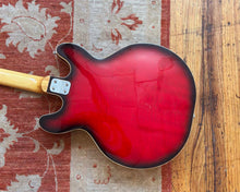 Load image into Gallery viewer, Univox Coily Semi-Hollow Electric Bass w/ Hiscox Case