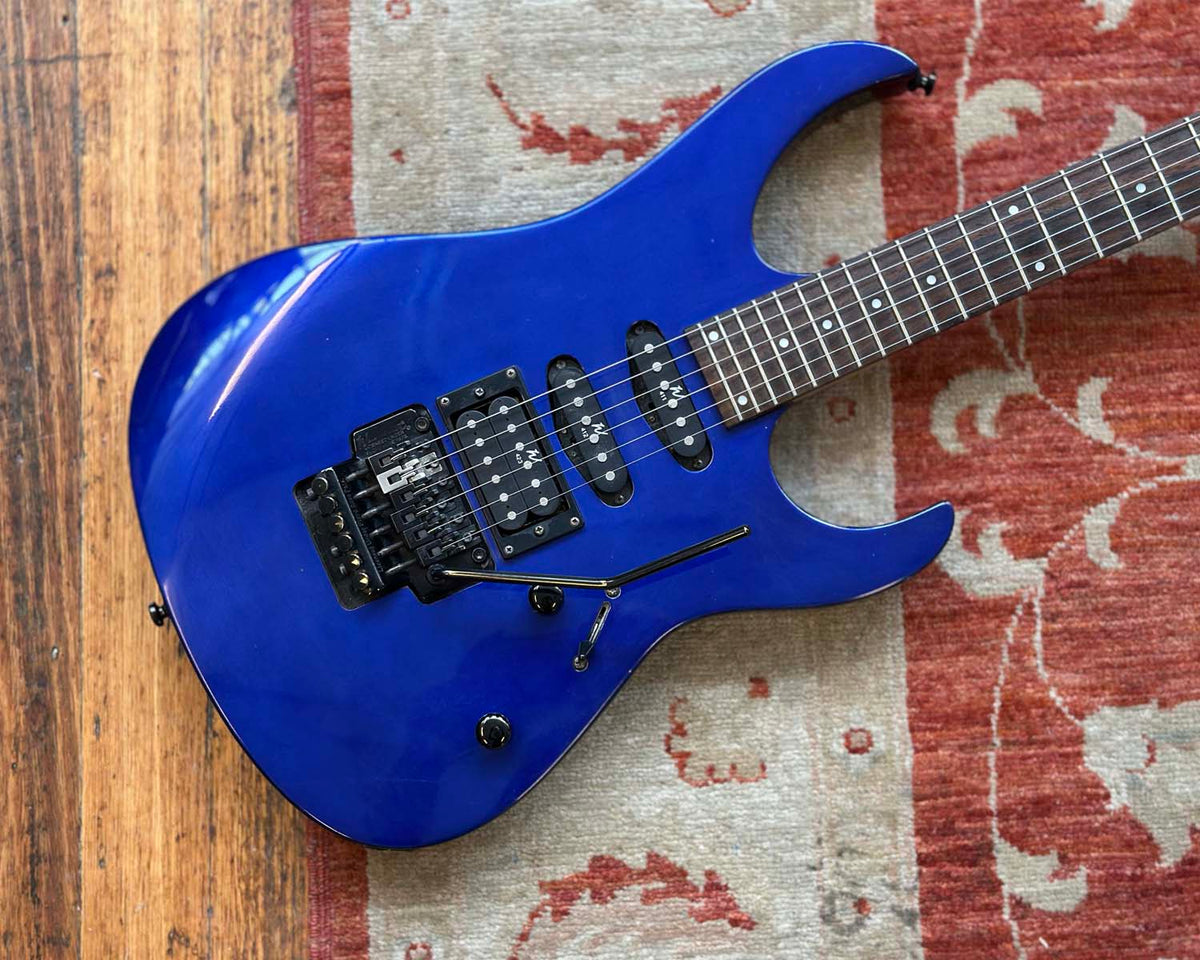 2000 Washburn WG-500 - Electric Blue w/ Licensed Floyd Rose