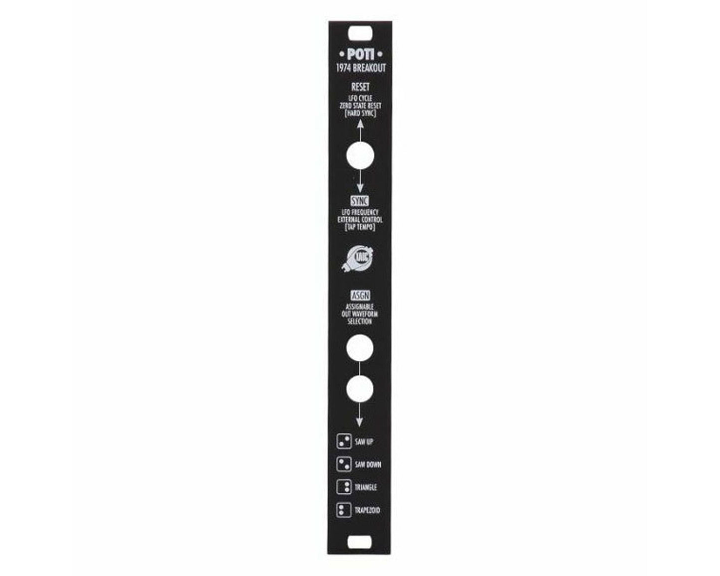 XAOC Devices POTI Replacement Panel - Black