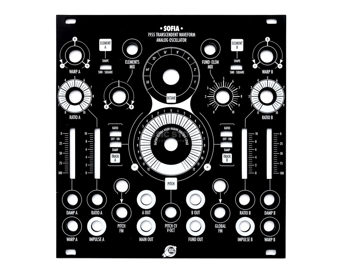 XAOC Devices SOFIA Replacement Panel - Black