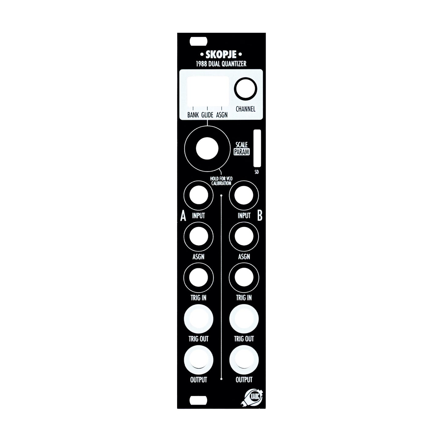 XAOC Devices Skopje Black Blank Panel