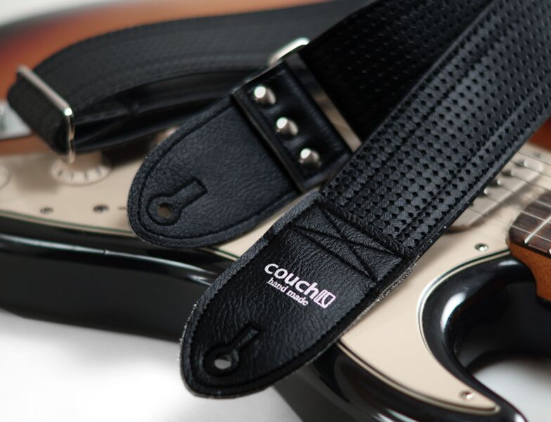 Couch Straps Vintage Black VW Guitar Strap