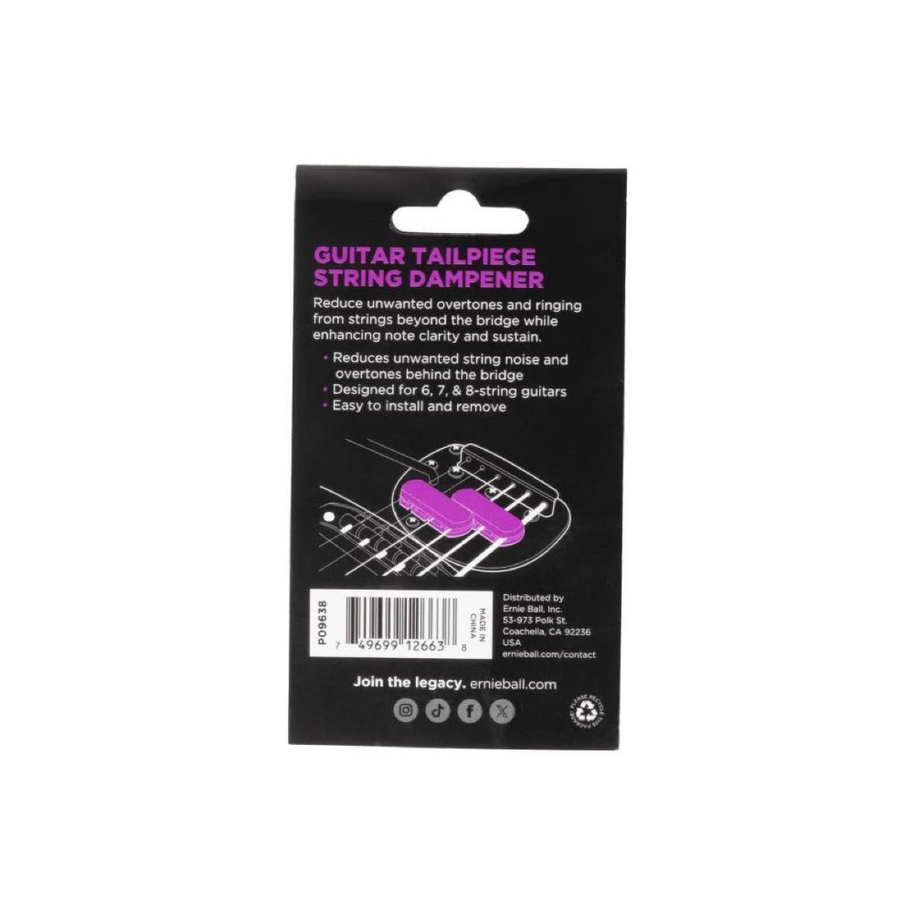 Ernie Ball String Dampener - Guitar Tailpiece (for Offsets & Vibrato)