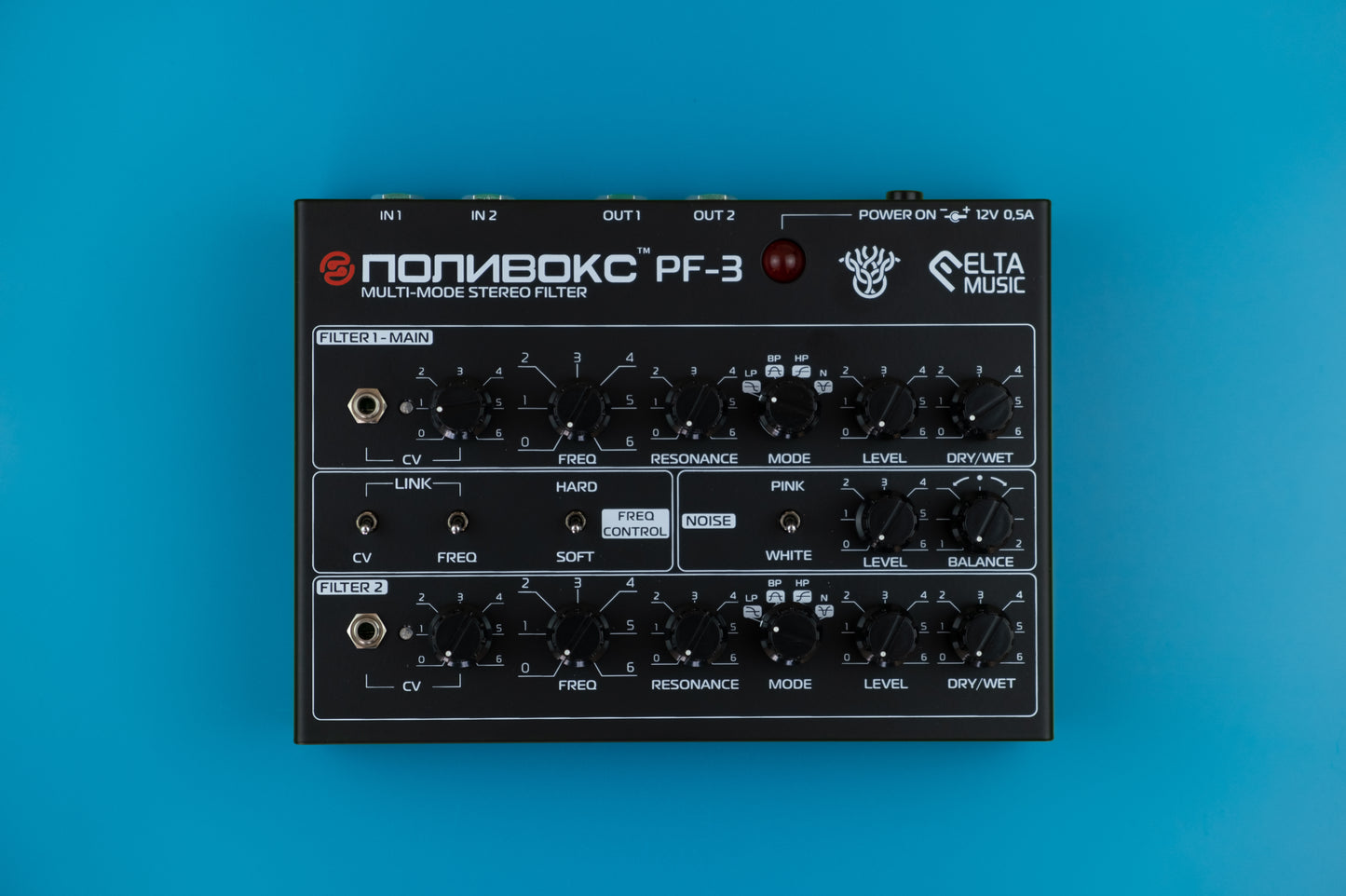 ELTA Music PF-3 MkII POLIVOKS Stereo Filter - Black