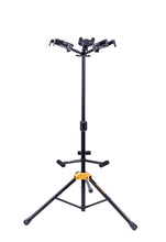 Load image into Gallery viewer, Hercules GS432B Plus Triple Guitar Stand With Backrest & Auto Grip