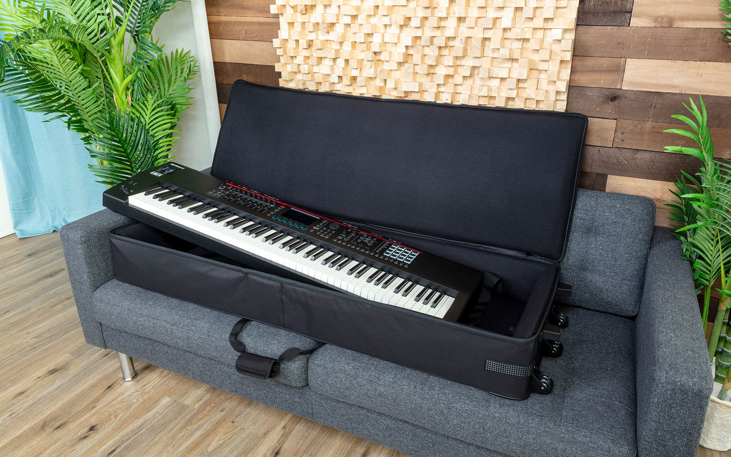 SC-G61W3 Gold Series 61 Note Keyboard bag w/wheels
