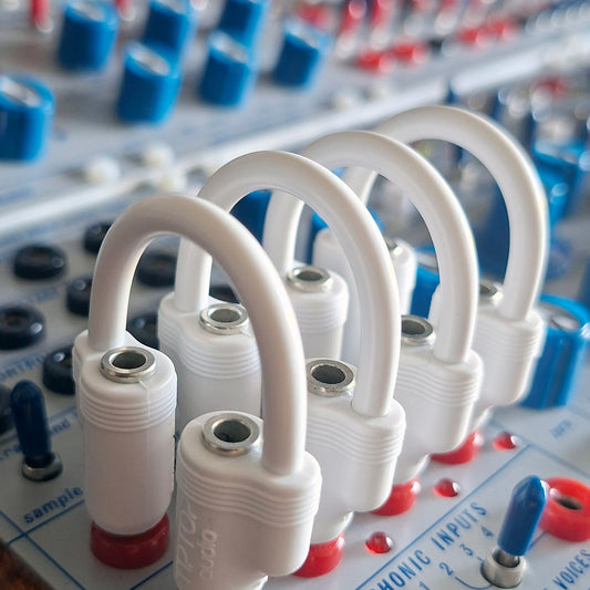 Tiptop Audio 12cm Stackcables 5 Pack - White