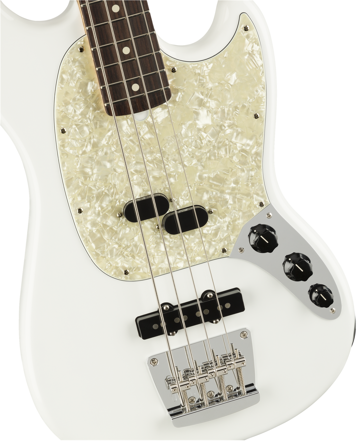 Fender American Performer Mustang Bass - Arctic White