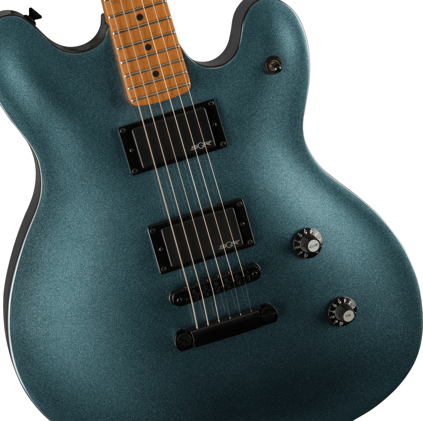 Fender Contemporary Active Starcaster - Roasted Maple Fingerboard, Gunmetal Metallic
