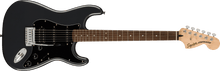 Load image into Gallery viewer, Fender Squier Affinity Series Stratocaster HSS Pack - Charcoal Frost Metallic with Frontman 15G