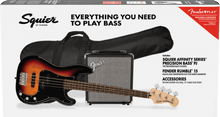 Load image into Gallery viewer, Fender Affinity Series Precision Bass PJ Pack 3-Colour Sunburst with Rumble 15