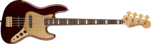 Load image into Gallery viewer, Fender Squier 40th Anniversary Jazz Bass Gold Edition - Ruby Red Metallic
