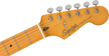 Load image into Gallery viewer, Fender Squier 40th Anniversary Stratocaster Vintage Edition - Black Anodised Pickguard - Satin Wide 2-Colour Sunburst