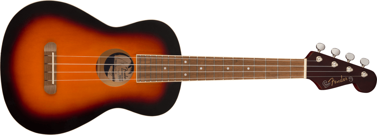 Concert ukulele fender sale