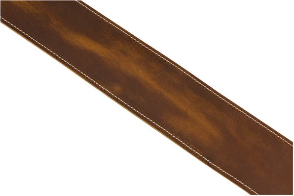 Fender Broken-In Leather Strap - Tan 2.5"