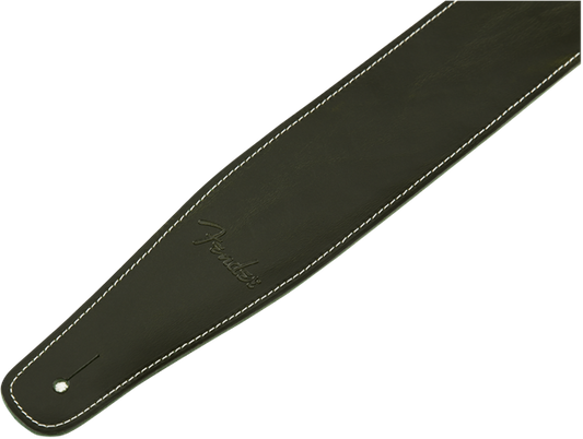 Fender Broken-In Leather Strap - Green 2.5"