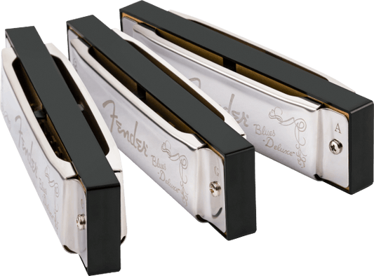 Fender Blues Deluxe Harmonica (Set of 3)