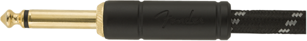 Fender Deluxe Series 25' Instrument Cable Black Tweed