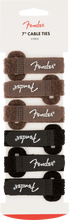 Load image into Gallery viewer, Fender 7" Cable Ties Black and Brown