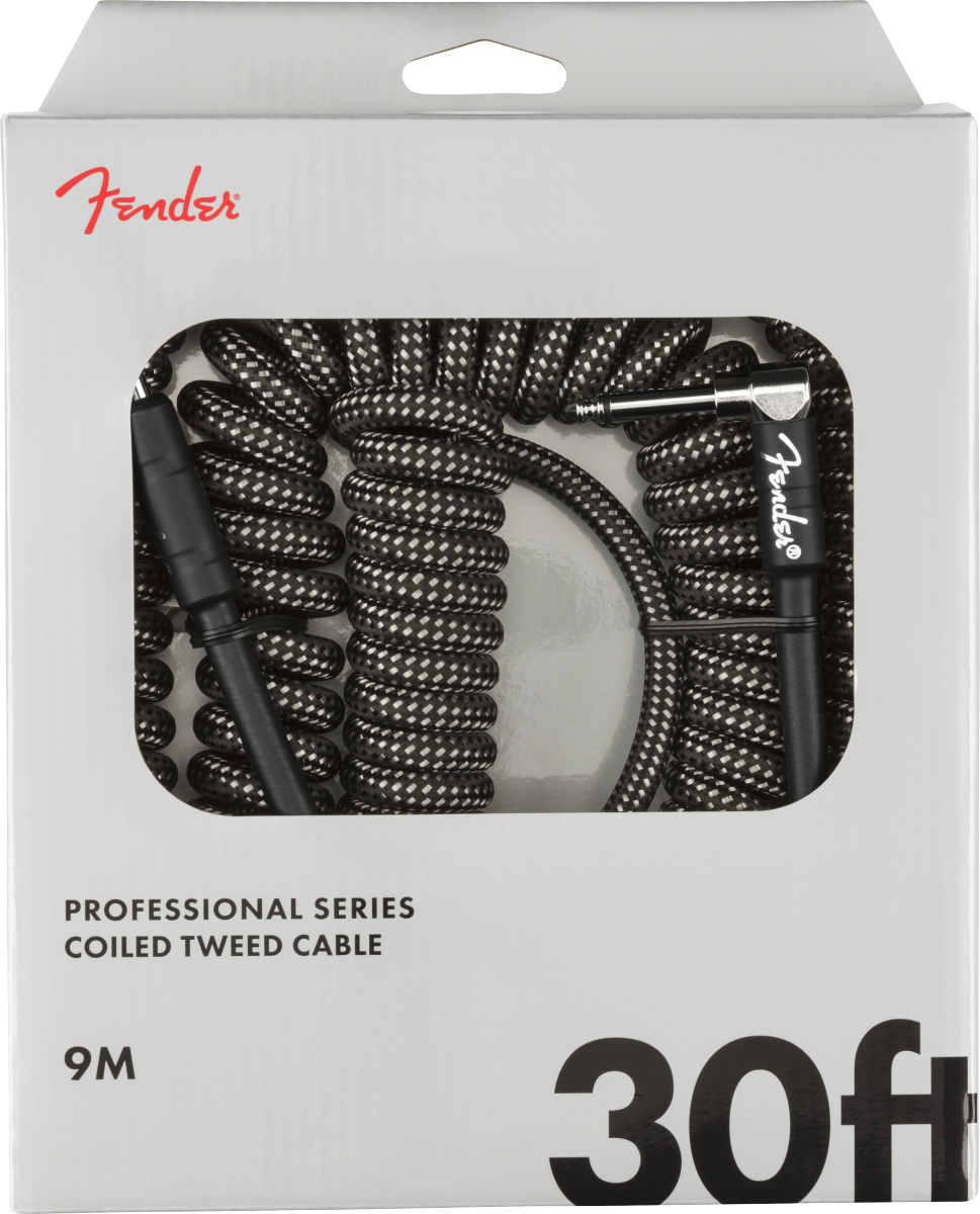 Fender Professional Coil Cable 30' - Grey Tweed