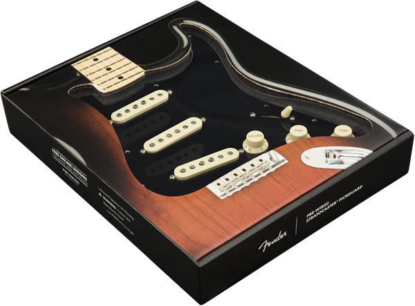 Fender Original '57/'62 SSS Black 11 Hole Pre-Wired Strat Pickguard