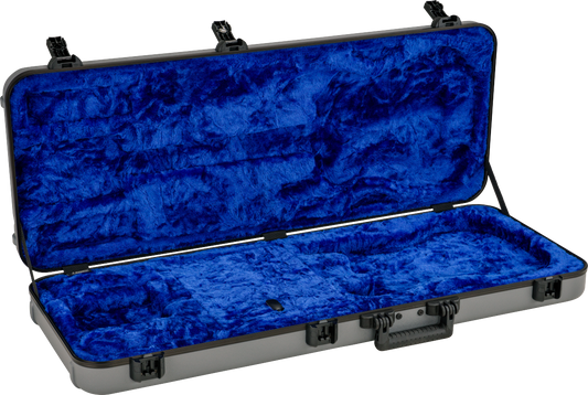 Fender Deluxe Molded Strat/Tele Case - Silver/Blue