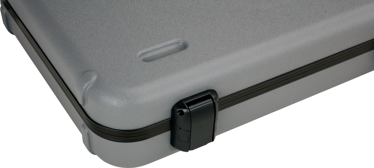 Fender Deluxe Molded Strat/Tele Case - Silver/Blue