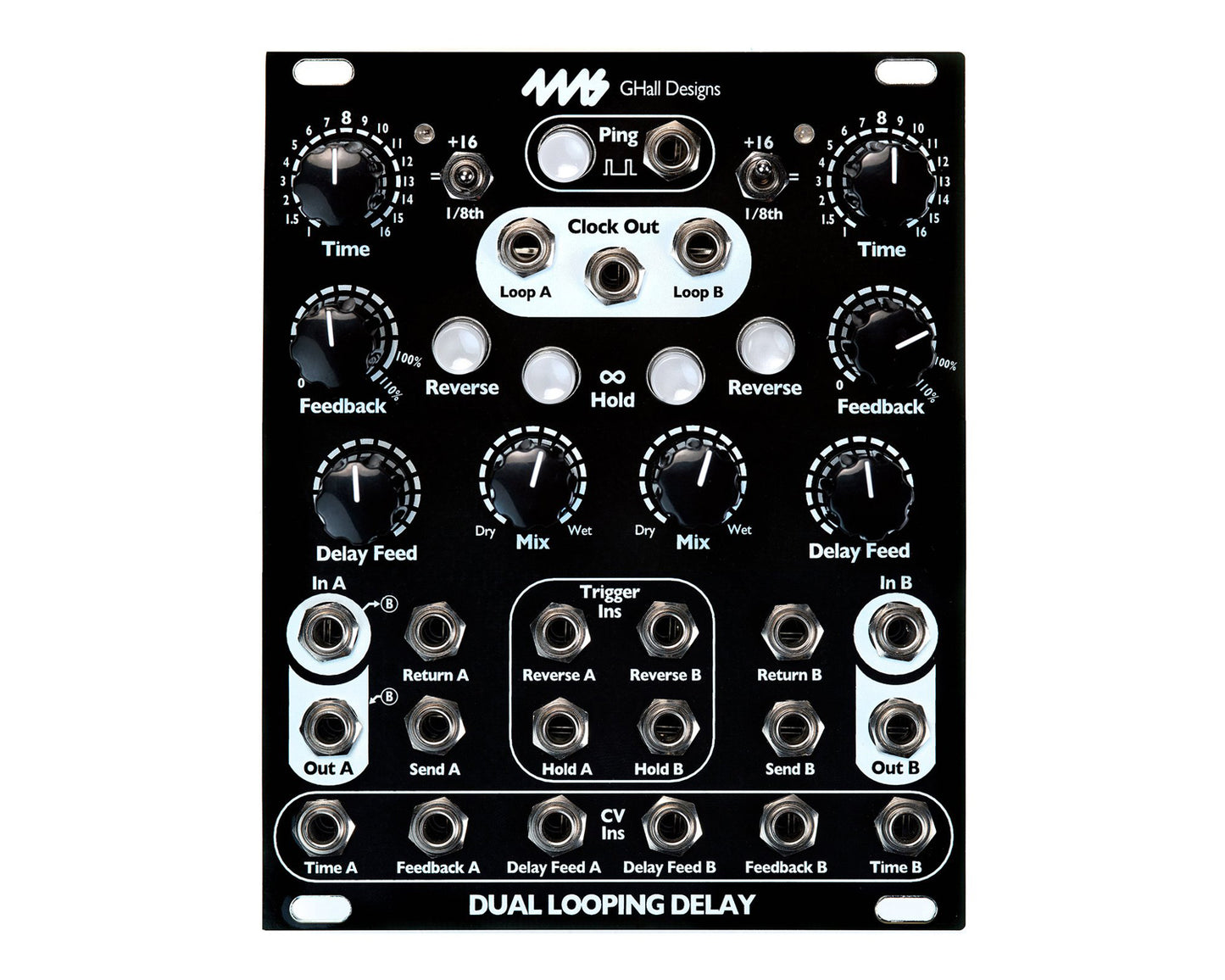 4ms Dual Looping Delay - Black