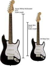 Load image into Gallery viewer, Fender Squier Mini Strat Black